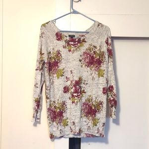Floral sweater